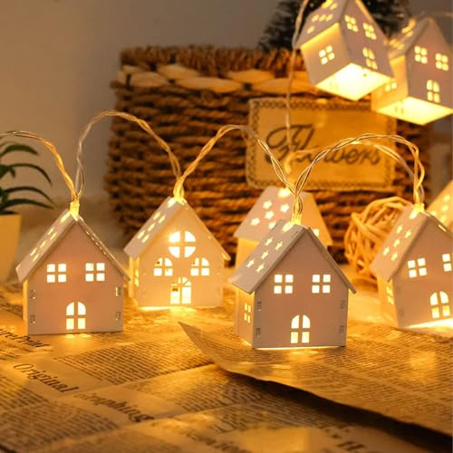 CHENBOOW Lucine LED,Illuminazione Natalizia 2M,Decorazioni Natalizie,Lucine per Camerette Bambini,Decorative Natalizie,per Finestre e Camere da Letto a Tema Natalizio