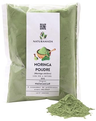 Moringa Oleifera pulver 50 g - Torkade blad - Ursprung Madagaskar - 100% rent och naturligt