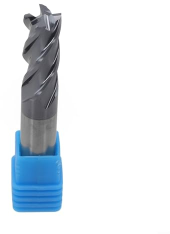 Vollhartmetall-Schaftfräser, 4 Zähne mit AlTiN-Beschichtung, konzipiert für HPC-Einsatz auf manuellen und CNC-Maschinen, geeignet für verschiedene Metalle und Kunststoffe (12 mm)