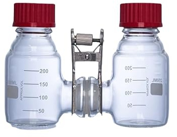 Reattore di elettrolisi microbica a doppia camera - Reattore MEC di tipo II per applicazioni chimiche ed elettrochimiche(250ml)