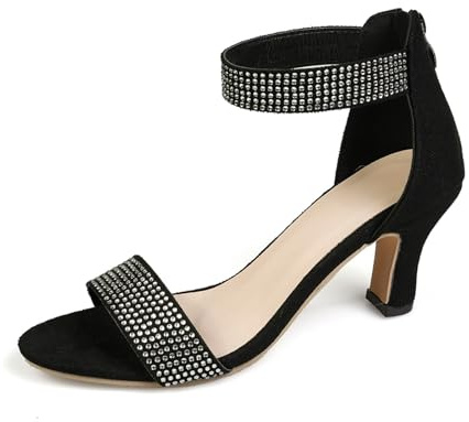 Sandali Donna Estive Con Tacco Sandali Tacco Donna Eleganti Scarpe Pianta Larga Rosa Sandalo Estivo Decollete Cipria Beige Alto Dorati Elegante Tacchi Oro Cinturino Décolleté Nudo Fucsia 40 Pelle