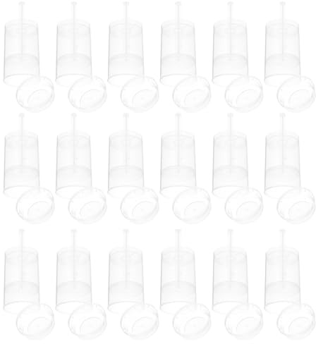 CALLARON 30 Moldes para Pasteles Push-up Redondos de Plástico Pp, 30 Piezas para Repostería Diy, Contenedores Reutilizables para Helados, Gelatinas y Tartas Caseras