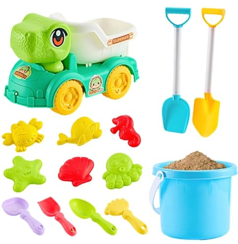 Pcingsia Beach Toys Set,Sandbox Building Kit With Molds, Bucket & Shovels - Travel Sand Toys,for Boys Girls Children Teens Adult for Beach Backyard School Nursery Kindergarten Home Birthday New Year