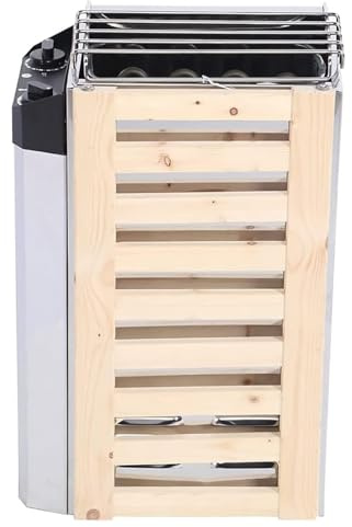 YXYLJOZ Riscaldatore Elettrico per Sauna da 3/3,6 kW - Riscaldatore Portatile in Acciaio Inossidabile per Sauna da Interni/Esterni, Ideale per casa, Hotel, Piscine e Uso Commerciale. (3.6kw)