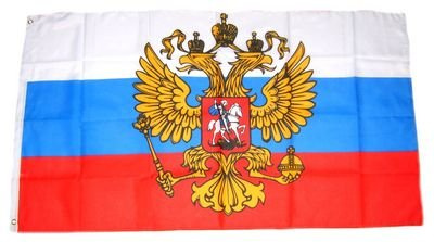 Fahne Flaggen RUSSLAND WAPPEN 150x90cm