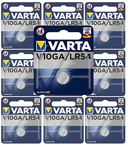 10xVARTA Knopfzelle V10GA / LR54/ LR1130P/ 189