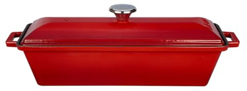 LAVA Cookware LVPEK826RED LV P EK 826 - Molde para pan (hierro fundido, 1,1 cuarto, cayena)
