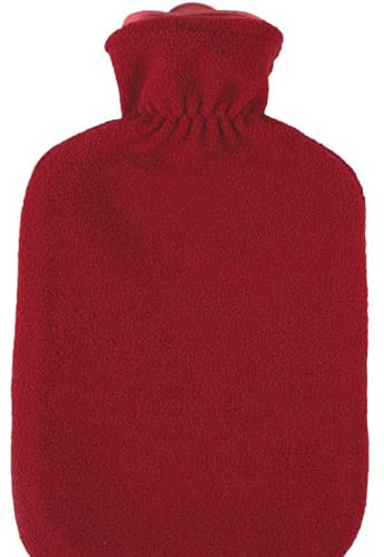 2 litri gomma della borsa dell' acqua calda con rivestimento in pile, calore bottiglia, rivestimento di u. colore a scelta