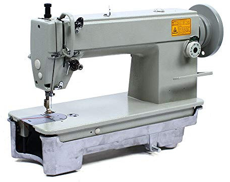 Heavy Duty Einnadel Nähmaschine SM 6-9 7mm Dickmaterial Steppstichnähmaschine mit Fadenabschneder & Wickler Nähen von Baumwolle Planen Leder Jeans