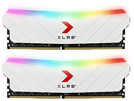 PNY 32GB (2x16GB) XLR8 Gaming Epic-X RGB™ DDR4 3200MHz Kit de Módulos de Memoria RAM Color Blanco