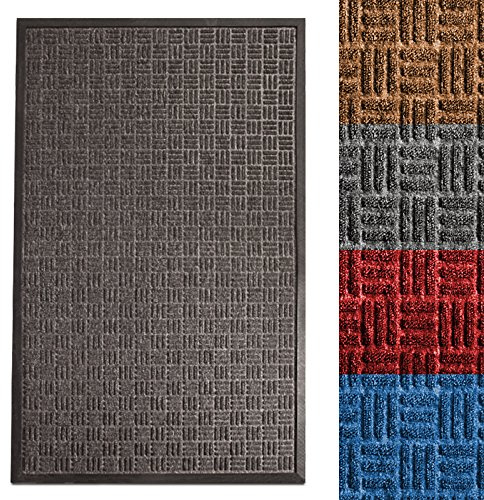 Dörrmatta Ocean | Smutssamlande matta | Scrubber struktur | skoskrapa och ren matta i en | 4 färger & 3 storlekar (antracit, 90 x 150 cm)