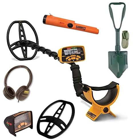 Maxxistore - Garrett ACE 400i metal detector + Cuffia + Copri piastra + Display + Pinpointer AT + Pala