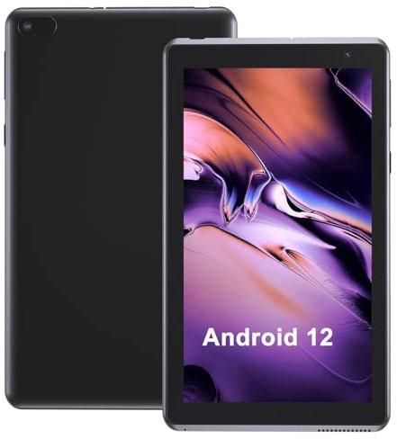 Android Tablet 7 inch, Android 12.0 Tableta 32GB Storage 512GB SD Expansion Tablets PC, Quad-core Processor 4GB RAM 1280x800 IPS HD Touchscreen Dual Camera Tablets, Support WiFi6, BT, 3000 mAh Battery
