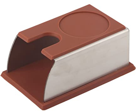 Kaffee Tampfenmatte Halter Tamper Pulver Maker Stand aus Edelstahl und Silikon für Espresso Siebträger, Barista-Zubehör für Anfänger und Profi (Kaffee)