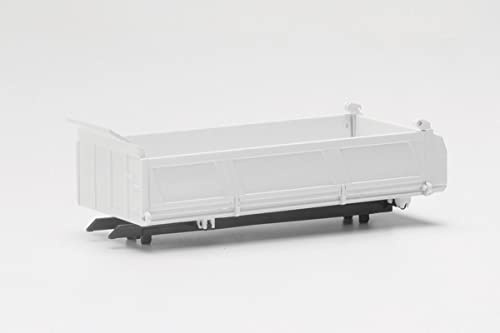 Herpa Modellbausatz LKW Meiller Kippmulde für 4-achs Kipper 2 STK., originalgetreu im Maßstab 1:87, Modell LKW für Diorama, Modellbau Sammlerstück, Deko Miniaturmodelle aus Kunststoff