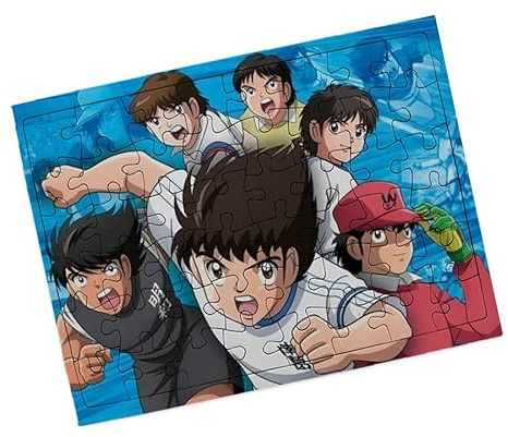 Puzzle PEQUEÑO 48 Piezas con Marco Oliver y Benji Capitan Tsubasa Futbol Infantil Rompecabezas puzle para Adulto