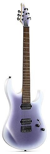 Donner Solid Body E-Gitarre, 39 Zoll Metall E-Gitarre Anfänger Kits mit Tasche, Saiten, Gurt, Kabel, Saiten Dämpfer für Rock-Musik-Liebhaber, DMT-100 (Gradient Violet)