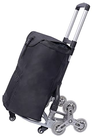 Carrello di trasporto a 6 ruote, in alluminio, pieghevole, con borsa impermeabile