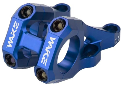 FukkeR MTB Vorbau Kurz 31.8mm Aluminium Rennrad Lenkervorbau 47 / 52mm Fahrradlenker Vorbauten Riser Für Mountainbike Rennrad BMX XC AM FR Radsport Teil (Color : Blauw, Size : 47mm/52mm)