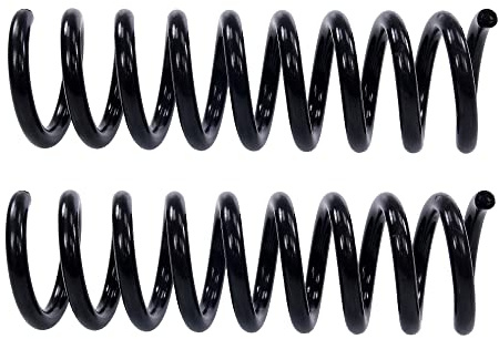 ATEC GERMANY 2x Muelle suspensión trasera izquierda y derecha compatible con MERCEDES-BENZ Clase C (W203) (S203) (S202) (CL203) (W202), Clase E (W210) (S210) CLK (C209),