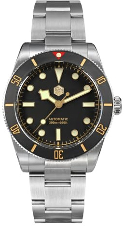 San Martin 37 mm BB54 Vintage Taucher Herrenuhren NH35 Automatik Mechanisch Saphir Kleid Herren Armbanduhren