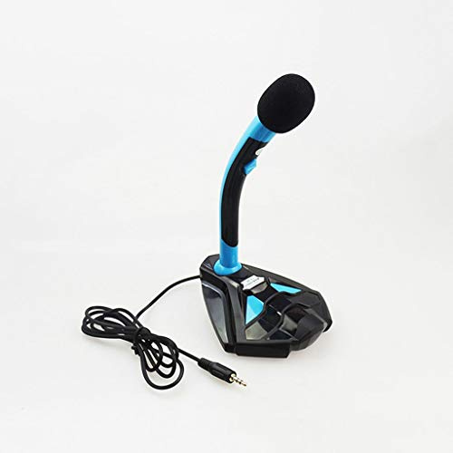 Microfono cablato Portatile per Computer Microfono da Studio Audio Karaoke Professionale per Microfono da Registrazione con Interruttore di Alimentazione per PC (Colore : B)