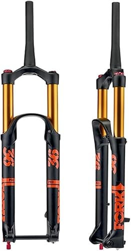 XNZJHPP Bike Forks 26/27.5/29'' DH Air Fork,Downhill Mountain Bike Suspension Fork Travel 140mm Rebound Adjust Thru Axle Front Fork