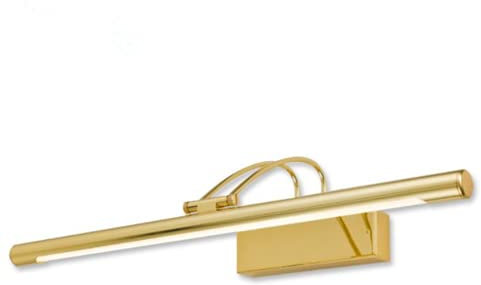 SSNCcNC Golden, Amerikanischen Spiegelleuchte 12W LED Badleuchte Spiegellampe Badlampe Wasserdicht badezimmerlampe Schrankleuchte Neutrales Licht 4500K Wandleuchte Bilderleuchte 63CM