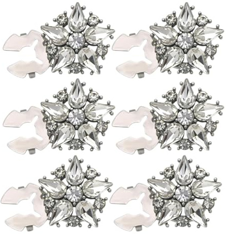 6st Rhinestone Button Covers For Women, Skjorta Button Covers, Strass Button Decorative, Skjorta Manschettknappar, Tryckt Strass Skjorta Knappklämmor, Avtagbara Skjorta Knappklämmor Knappar Smycken