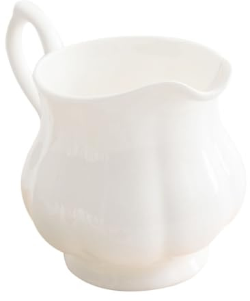 Cabilock Jarra de Cerámica para Leche 230 Ml Resistente al Calor Vaso Práctico para Café y Bebidas Calientes Uso en Hogar y Cafetería un Ejemplar