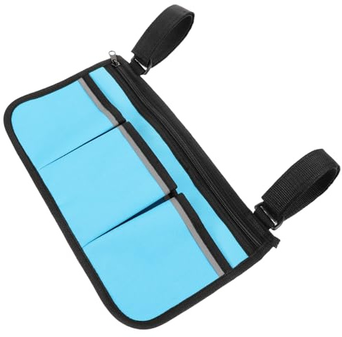 Holibanna Rollstuhltasche für Armlehnen Outdoor-rollatortasche Aufbewahrungstasche für Rollator Platz für Getränke Snacks und Elektronik Strapazierfähig und Einfach zu Befestigen