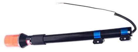 Itonash Diseño Telescópico de Luz del Trasero de Motocicleta, Modos de Luz de Luz Fuerte, Modos de Luz Giratoria y Intermitente, Adaptados para Motocicleta, Vehículo Eléctrico, Vehículo de (Amarillo)