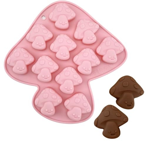 Mushroom Silicone Chocolate Mould, 1 Piece 3D Candy Form | Mushroom shapes for chocolate, sweets, jelly, fondant and themed party treats