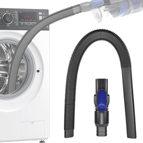 MYAYD Tumbler Dryer Lint Vacuum Extension Hose Compatible with Shark IX141 IZ462H IZ483H IZ363HT IZ361H IZ163H IZ362H Vacuum Cleaner Dyson Extension Hose, Tumble Dryer Lint Attachments + Adapter