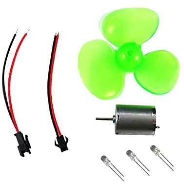 Kuntesetty Mini Generador Eólico Kit de Generador de Viento Motor para Turbinas Modelo de Mini Turbina Juguete de Inteligencia para Adecuado para Experimen, Multicolor, Norte