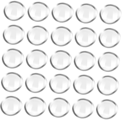 Cabilock 200pcs Transparent Flat Glass Marbles Polished Vase Filler Beads for Aquarium Ornaments and Garden Decoration Stable Non Floating Decorative Stones for Crafts and Fish Tank
