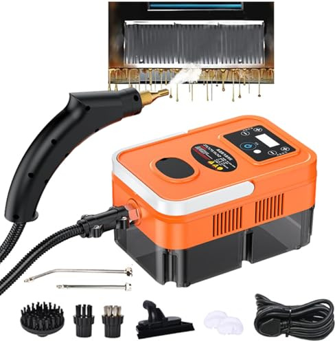 Pulitore A Vapore Ad Alta Pressione da 3500 W - 6 Livelli di Vapore Regolabili, Pulitore A Vapore Ad Alta Temperatura Portatile per La Pulizia di Casa, Cucina, Bagno, Auto, Touch Screen B