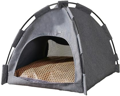 waschbares Katzenzelt, Tipi-Haus für Haustiere – tragbares Hundebett | Hundezeltbett für Welpen, Kätzchen, Haustierkäfig, Katze, Hundehaus für den Innenbereich, kleines Hundehaus, tragbares Katzenbett
