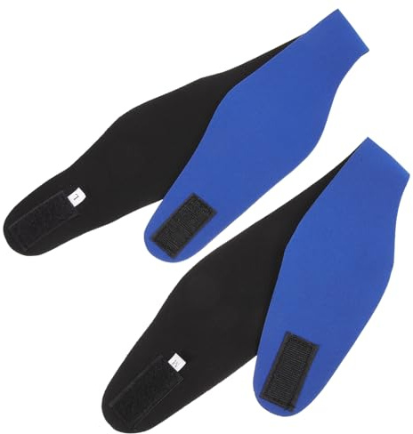 GANAZONO 2 pezzi Fascia Elastica per Orecchie Piscina per Ragazzi e Adulti Protezione Auricolare Confortevole e Traspirante Fascia Sportiva Regolabile per Nuoto e Doccia Tessuto Durevole e
