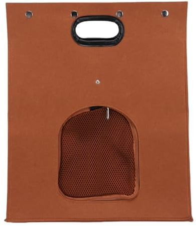 Generic Bolsa de Viaje para Gatos, Bolso para Gatitos, Cama Nido de Fieltro Portátil, Cómoda Cama Cueva para Gatos para un Lugar de Descanso, 18,9x15,94 Pulgadas (Chocolate)