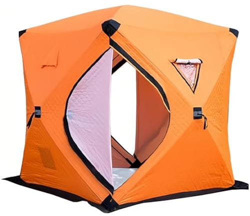 Isolerat popup-isfisketält med 3-lagers Oxfordtyg för kallt väder camping och sjöfiske