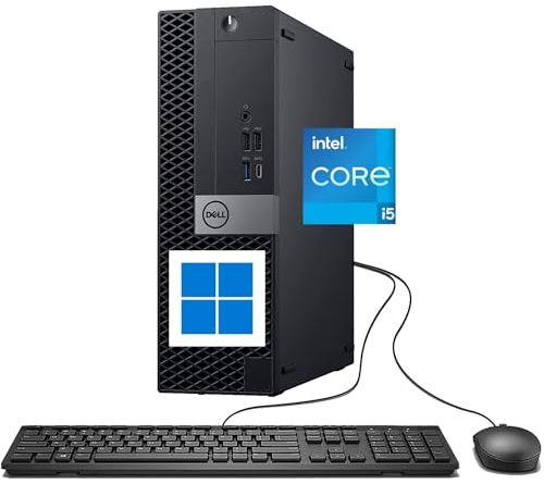 Dell Optiplex 7050 SFF - Ordenador de sobremesa (i5-7500, 8 GB de RAM, renovado)