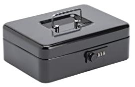 Sterling CB03CBK 10 Combination Lock Cash Box - Black
