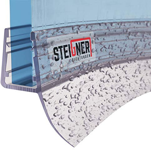 STEIGNER Guarnizione Doccia, 70cm, per Spessore Vetro 6/7/ 8 mm, Guarnizione semicircolare in PVC, UK12