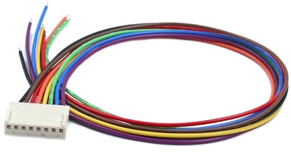 Xenterio Serie CV Leiterplatten Steckverbinder Rastermaß 2,54mm (10x Buchsenleiste mit 30cm Kabel, 8-polig)