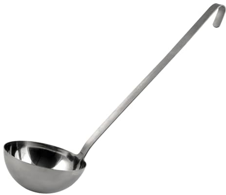 Piazza 153014 - Mestolo in acciaio INOX, lunghezza 55 cm, diametro 14 cm, capacità 0,75 l