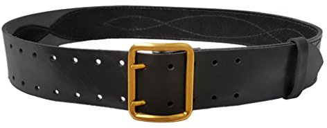 VlaMiTex G1 100% Leder Gürtel 5 cm Breit schwarz