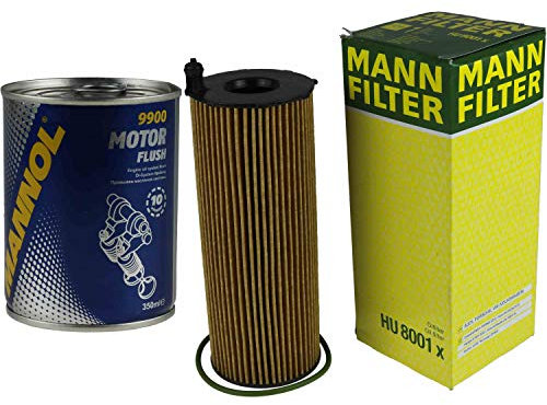Original MANN Ölfilter HU 8001 x + SCT Motor Flush Motorspülung