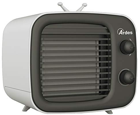 Ardes AR5R003 Cool Mini tragbarer Luftkühler, Mini-Klimaanlage mit USB, Luftbefeuchter und Luftreiniger, persönlicher Tischventilator, Weiß