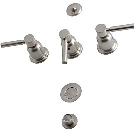Kingston Brass KB6328DL Concord Bidet Faucet, Brushed Nickel, 8 x 2.13 x 2.13